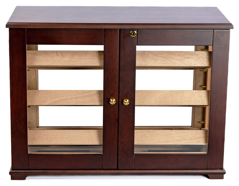 Prestige Import Group Dark Mahogany Countertop Cigar Display Humidor