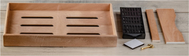 Berkeley Digital Cherry Desktop Humidor with External Digital Hygrometer