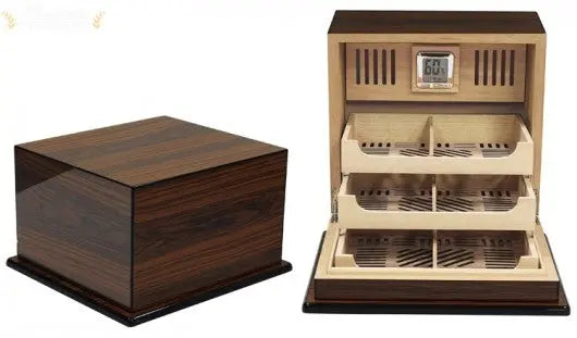 Prestige Import Group Elevate Multi-Shelf Desktop Cigar Humidor System