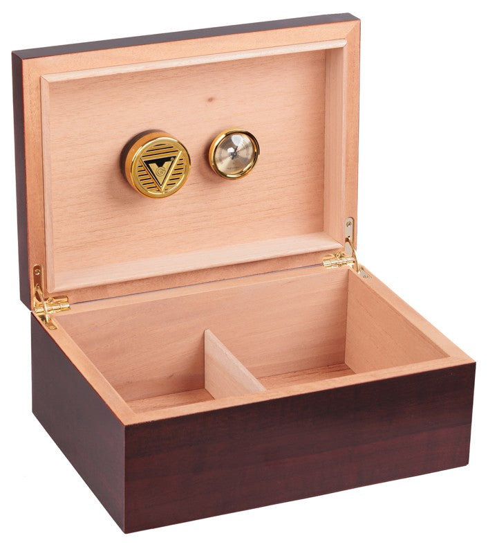 Executive Cherry Desktop Humidor 50-75 Cigar Spanish Cedar Lined