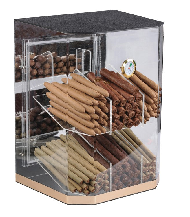 Prestige Import Group Franklin Acrylic Display Humidor 150-Capacity