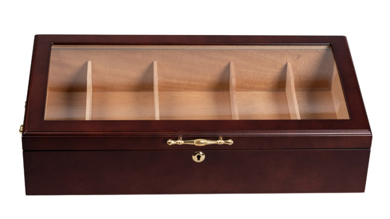 Prestige Import Group Modena 125-Count Dark Cherry Countertop Humidor Display