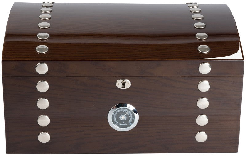Prestige Import Group Montgomery 150-Cigar Lacquered Desktop Humidor with Tray