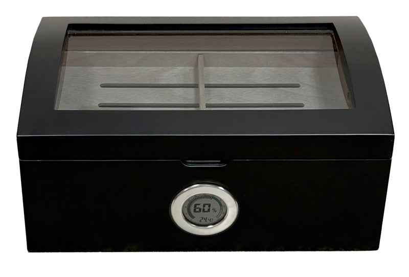 Portofino 100-Cigar Dome-Top Desktop Humidor with Digital Hygrometer