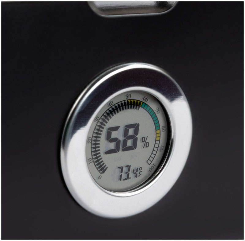 Portofino 100-Cigar Dome-Top Desktop Humidor with Digital Hygrometer