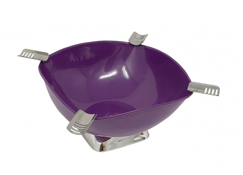 Prestige Import Group Quadrangle Purple Cigar Ashtray Powder Coat Metallic
