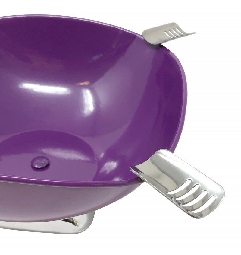 Prestige Import Group Quadrangle Purple Cigar Ashtray Powder Coat Metallic