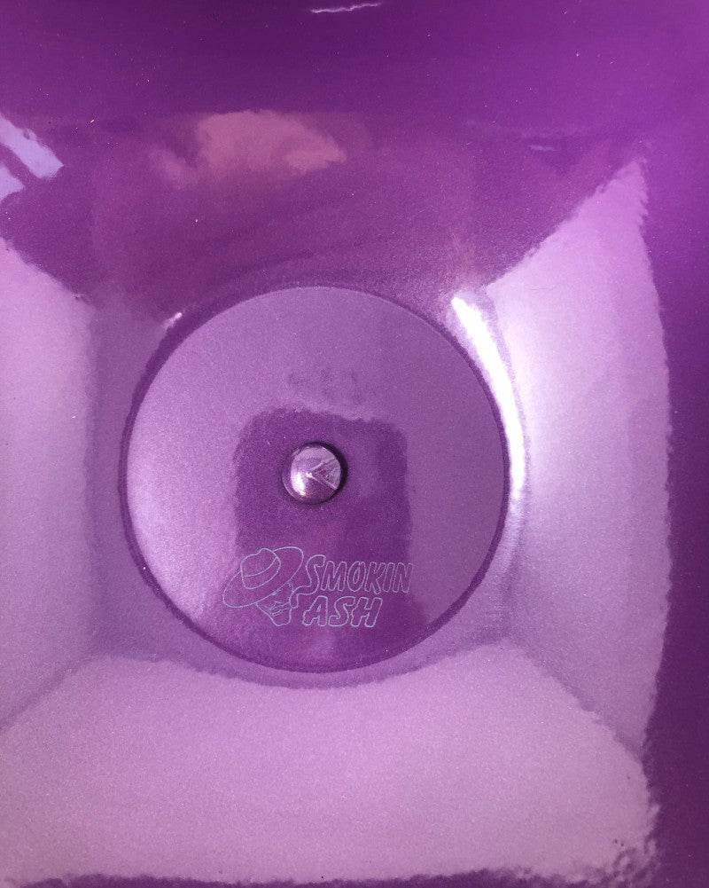 Prestige Import Group Quadrangle Purple Cigar Ashtray Powder Coat Metallic