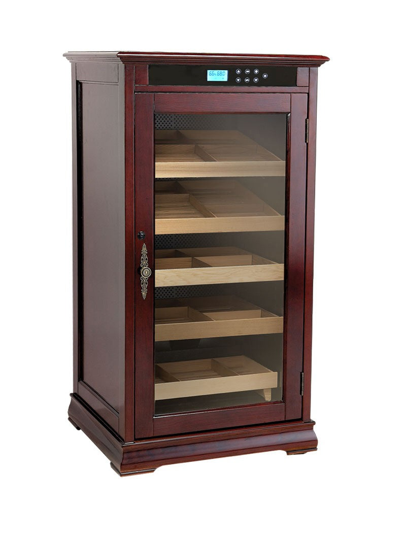 Prestige Import Group Redford Dark Cherry Electronic Cigar Cabinet Humidor