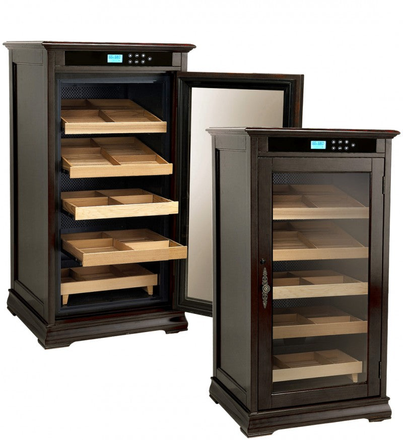 Prestige Import Group Redford Espresso Climate-Controlled Cabinet Humidor