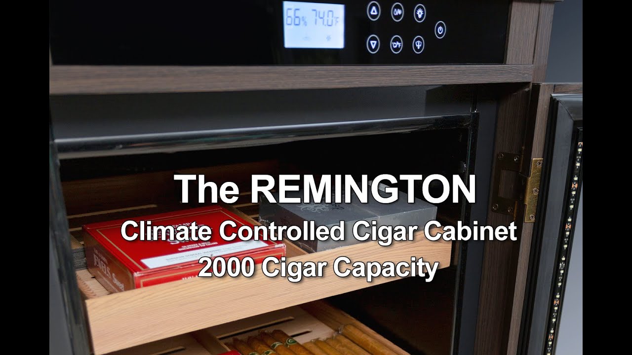 Prestige Import Group Redford Espresso Climate-Controlled Cabinet Humidor