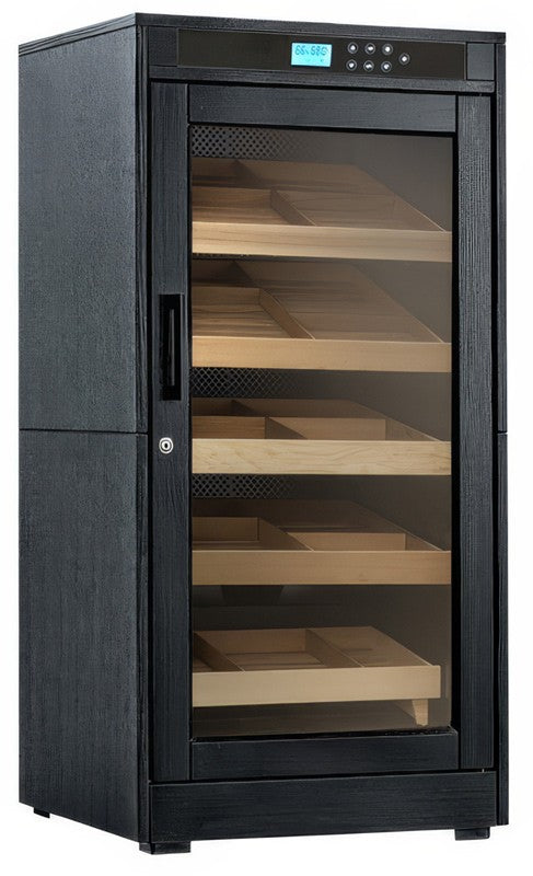 Prestige Import Group Redford Lite Electronic Climate-Controlled Oak Humidor Cabinet