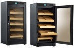 Prestige Import Group Redford Lite Electronic Climate-Controlled Oak Humidor Cabinet