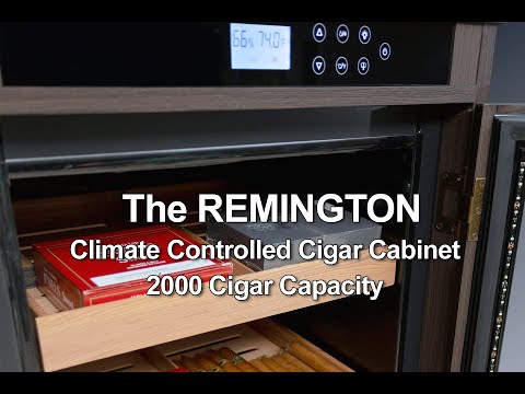 Prestige Import Group Remington Lite Electronic Climate-Controlled Cigar Cabinet Humidor