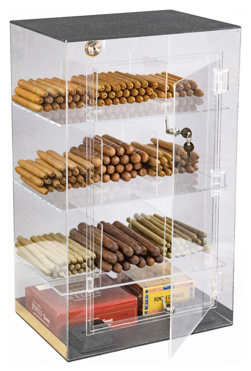 Prestige Import Group Roosevelt Acrylic Counter Humidor 250-Cigar Display