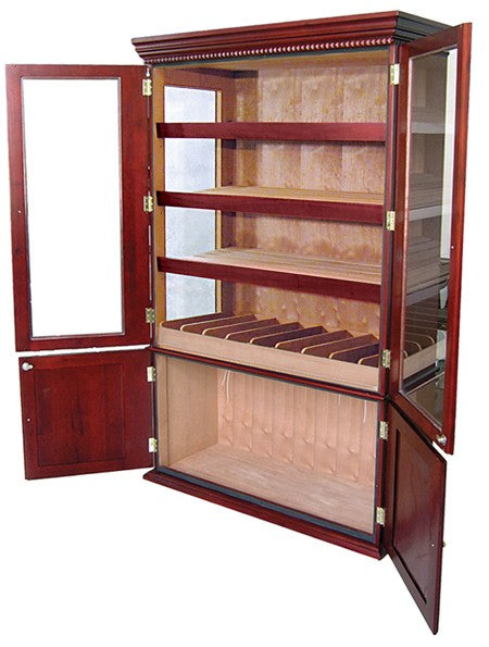 Prestige Import Group Saint Regis Cherry Cabinet Humidor Glass Doors