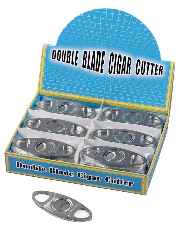 Prestige Import Group Stainless Steel Guillotine Cigar Cutter Display Box