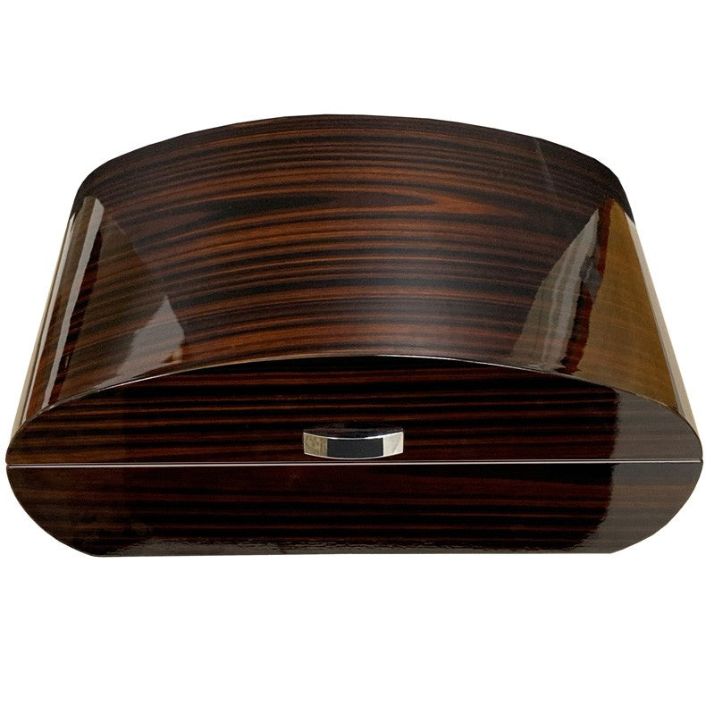 Prestige Import Group Waldorf Desktop Humidor Ebony Spanish Cedar Lined