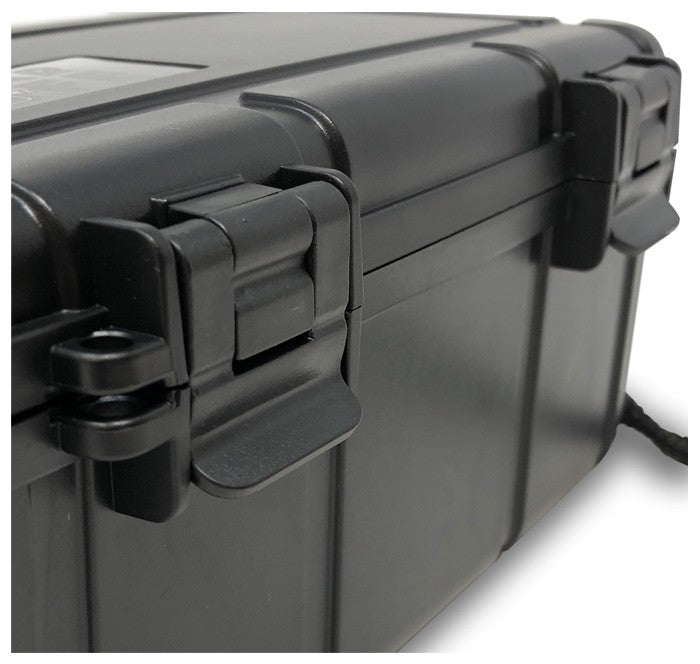 Prestige Import Group Water Crush-Resistant 15-Cigar Travel Humidor with Humidifier and Handle