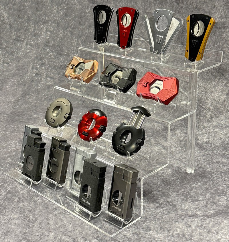 Prestige Import Group XoticEdge 4-Tier Lighter Cutter Acrylic Counter Display