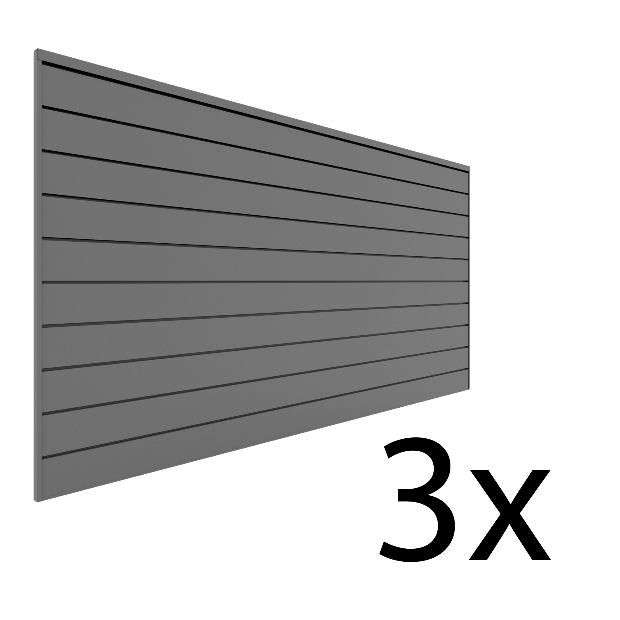 Proslat 8 ft. x 4 ft. PVC Slatwall - 3 pack 96 sq ft