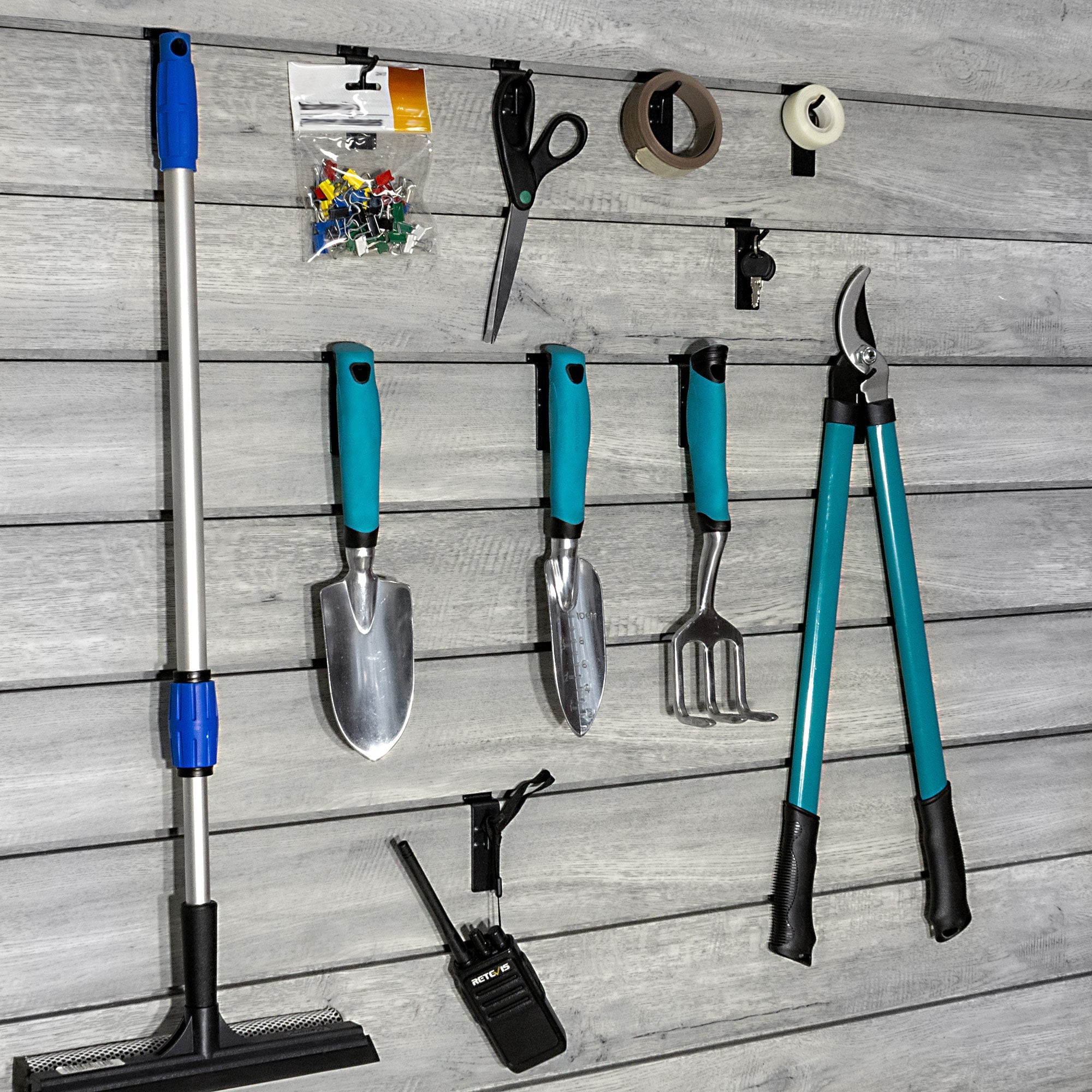 Proslat STEALTH 1 in Single Slatwall Hook 1-Prong 12-Pack