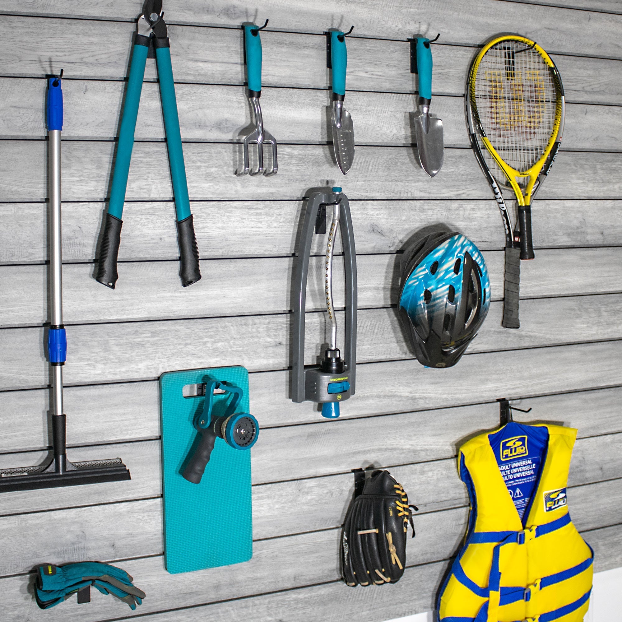 Proslat STEALTH 4 in Single Slatwall Hook 12-Pack Multiuse