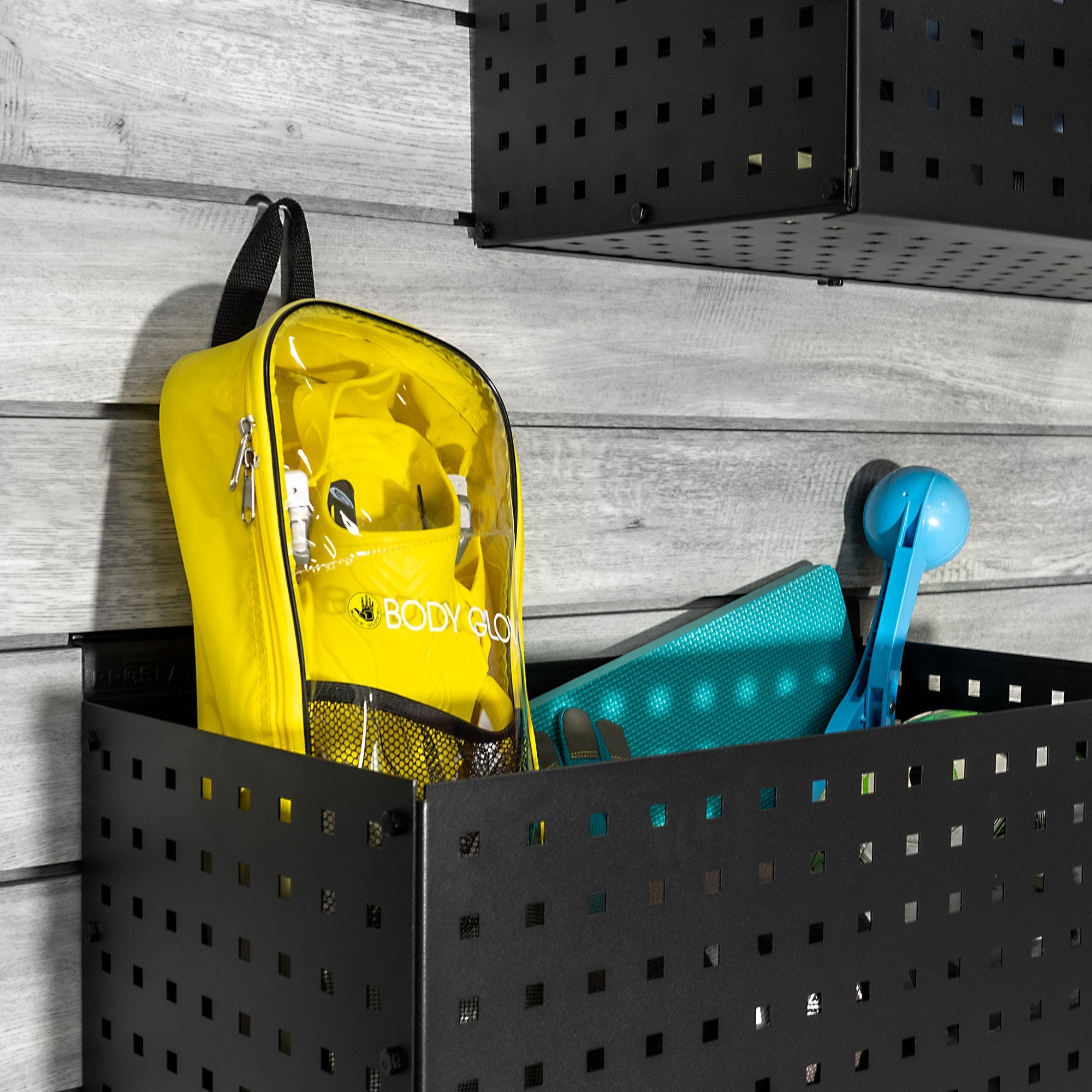 Proslat STEALTH Black Basket 2-Pack Welded Steel Storage Baskets Gear