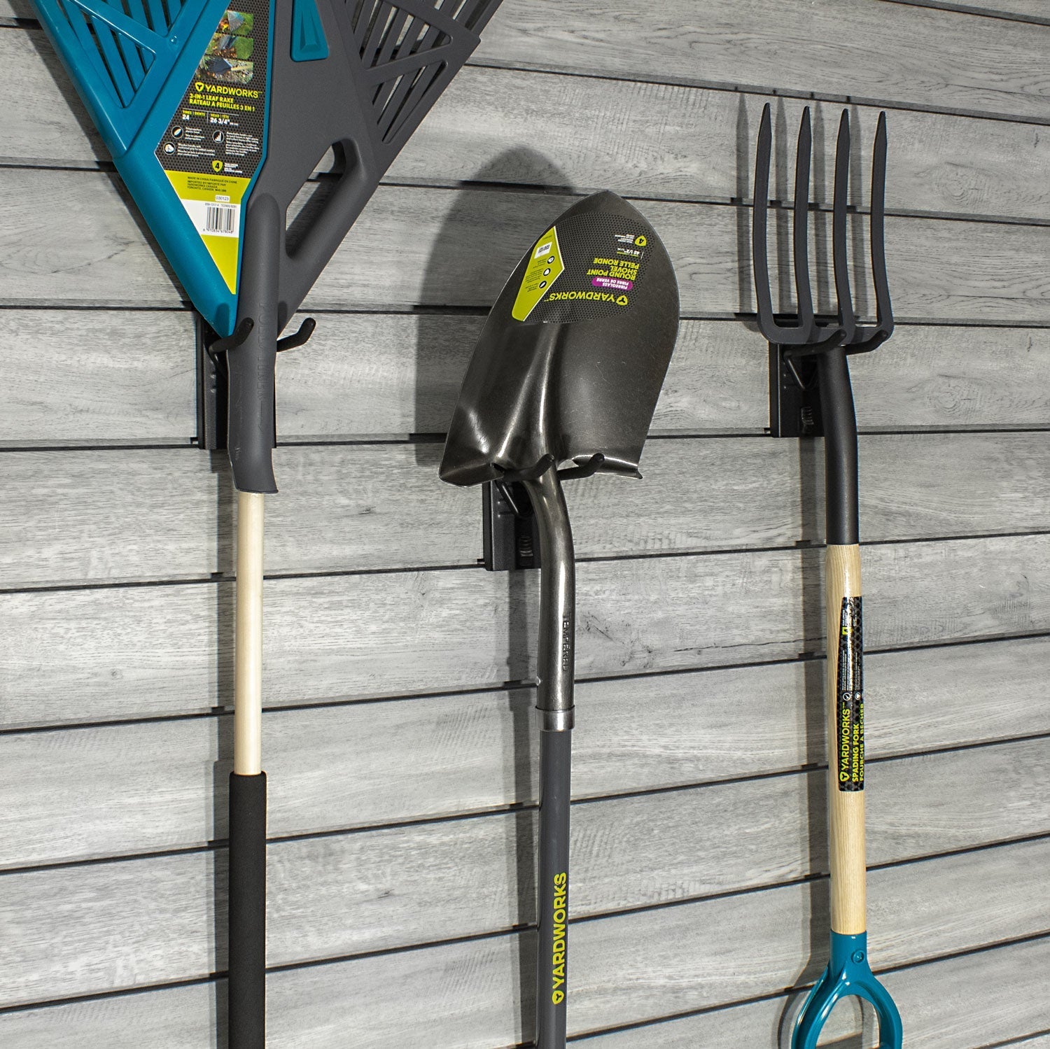 Proslat STEALTH Double 4 in. Hook 3-Pack Garage Storage Organizer