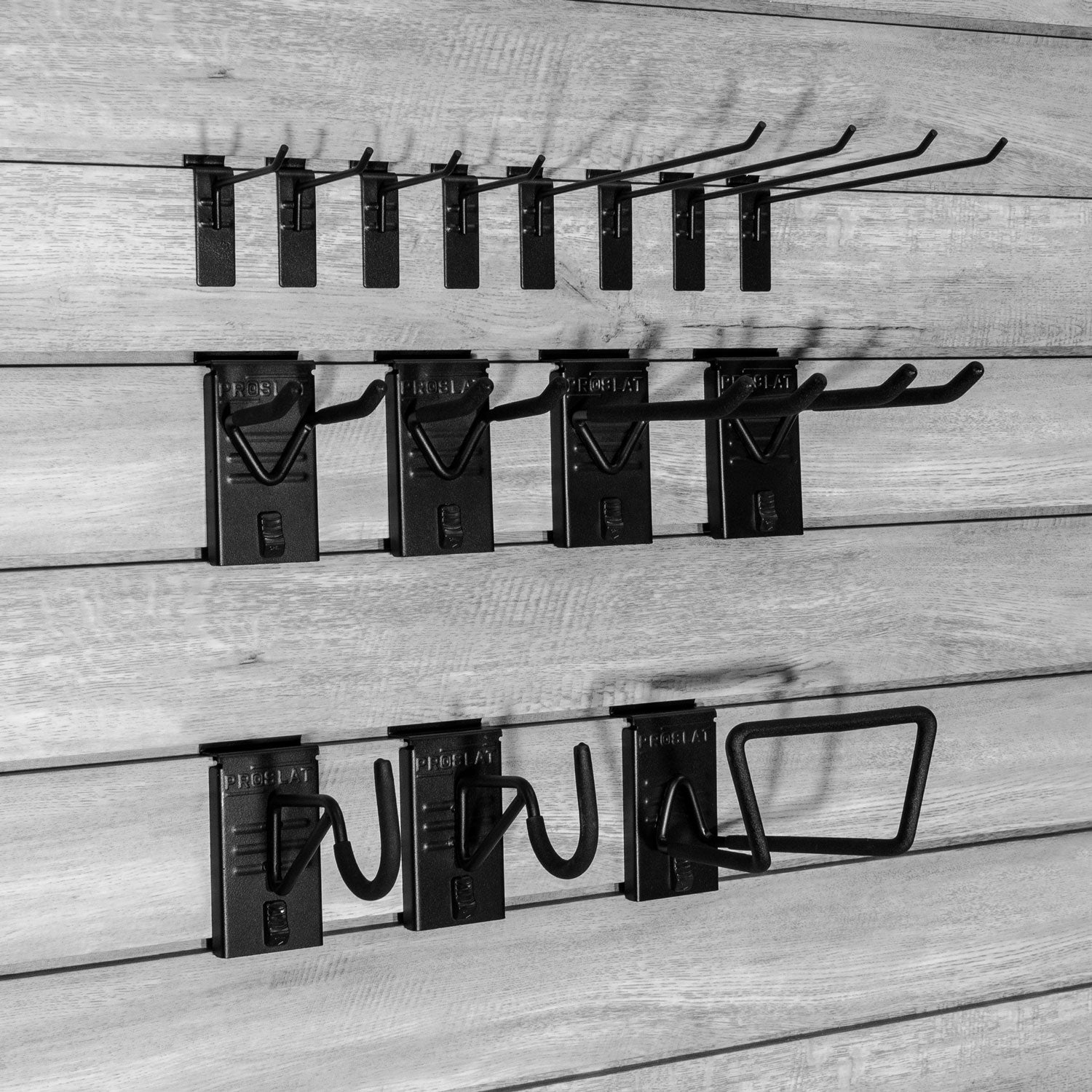 Proslat STEALTH Gardener Hook Kit Black Organizer for Tools