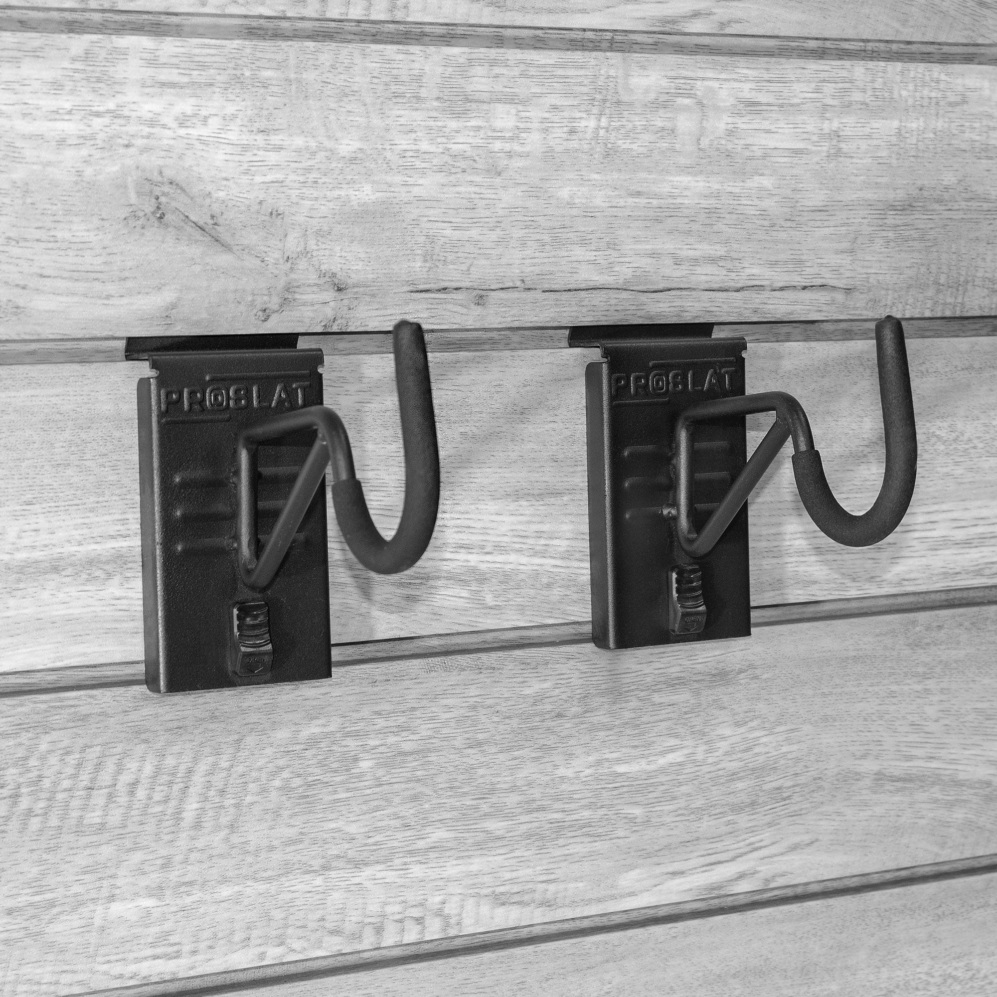 Proslat STEALTH Super Duty Bike Hook 2-Pack Black Steel Mounts