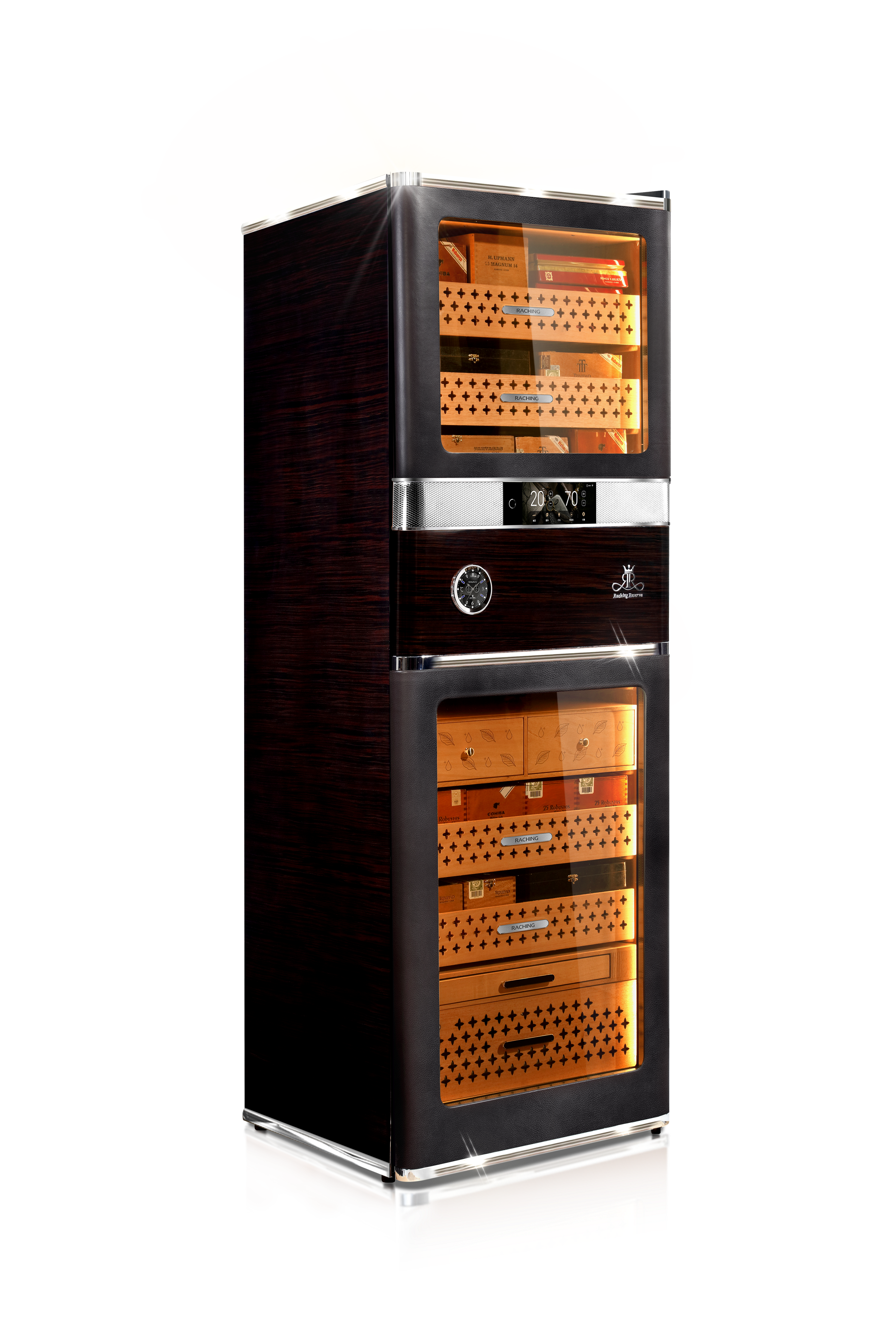 Raching RR780 Smart Cigar Cabinet - Caribbean Black