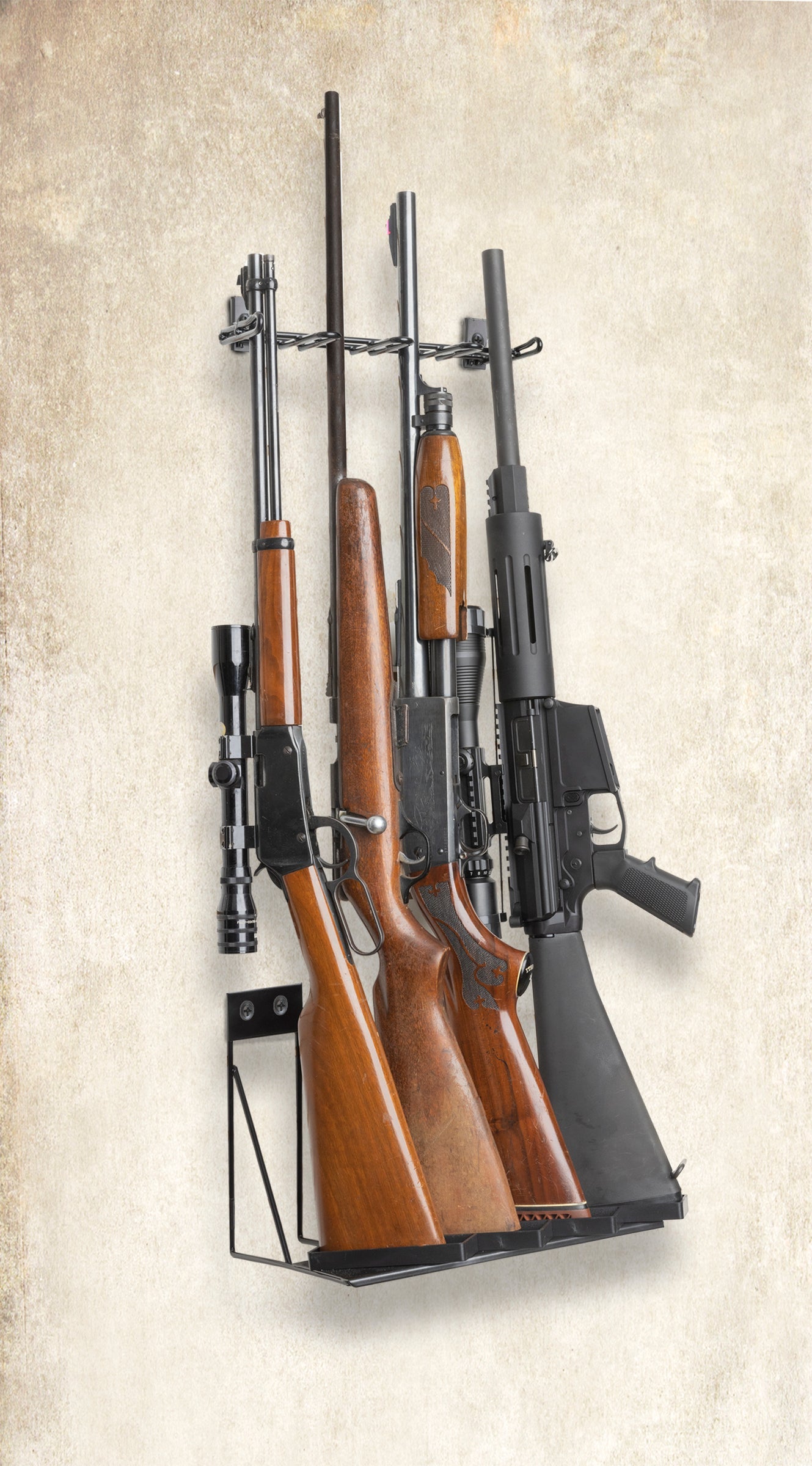 Rackem - 1’ 4 Rifle Wall Display - Mount Anywhere