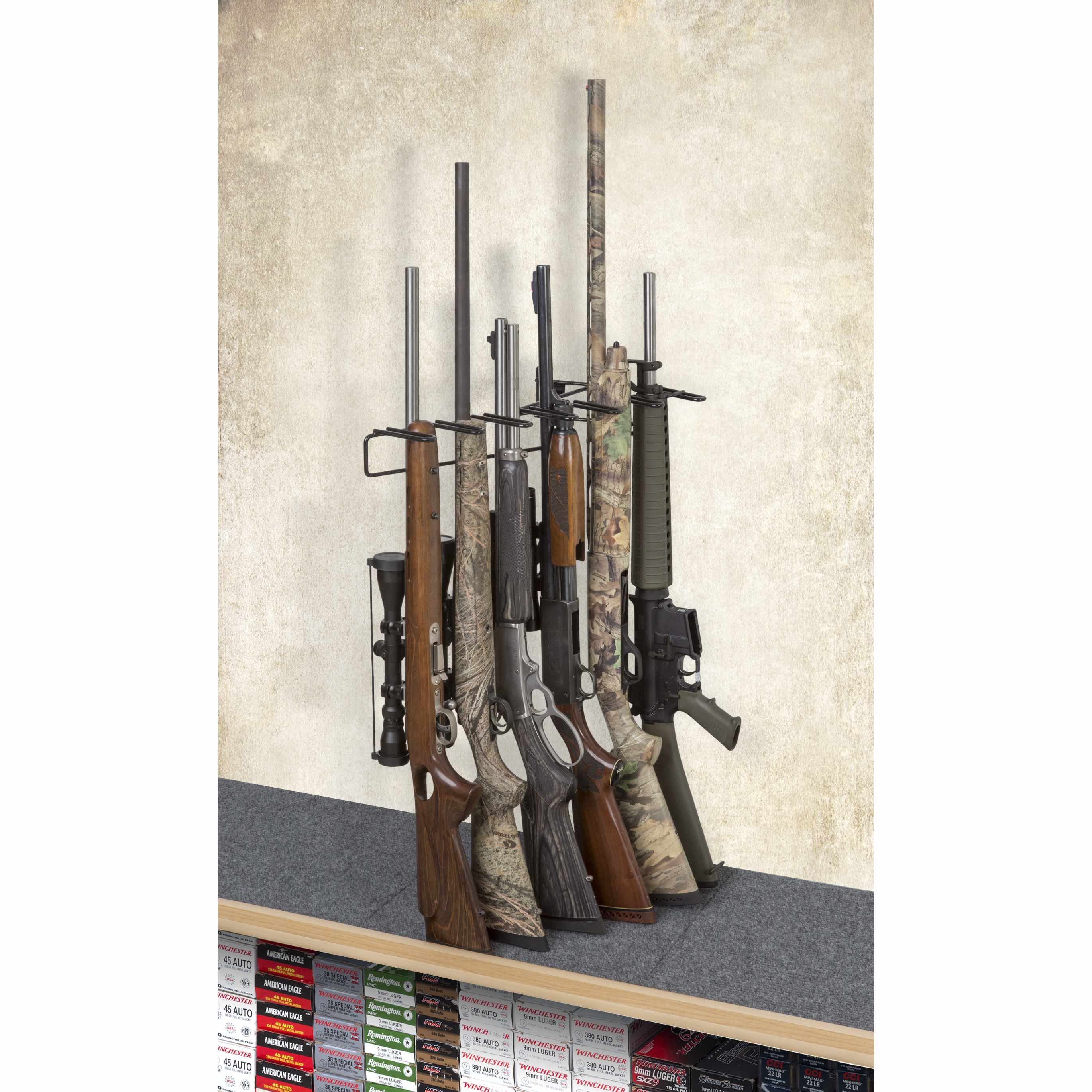 Rackem - 1’ 6 Rifle Leans Right/left Display Board - Left