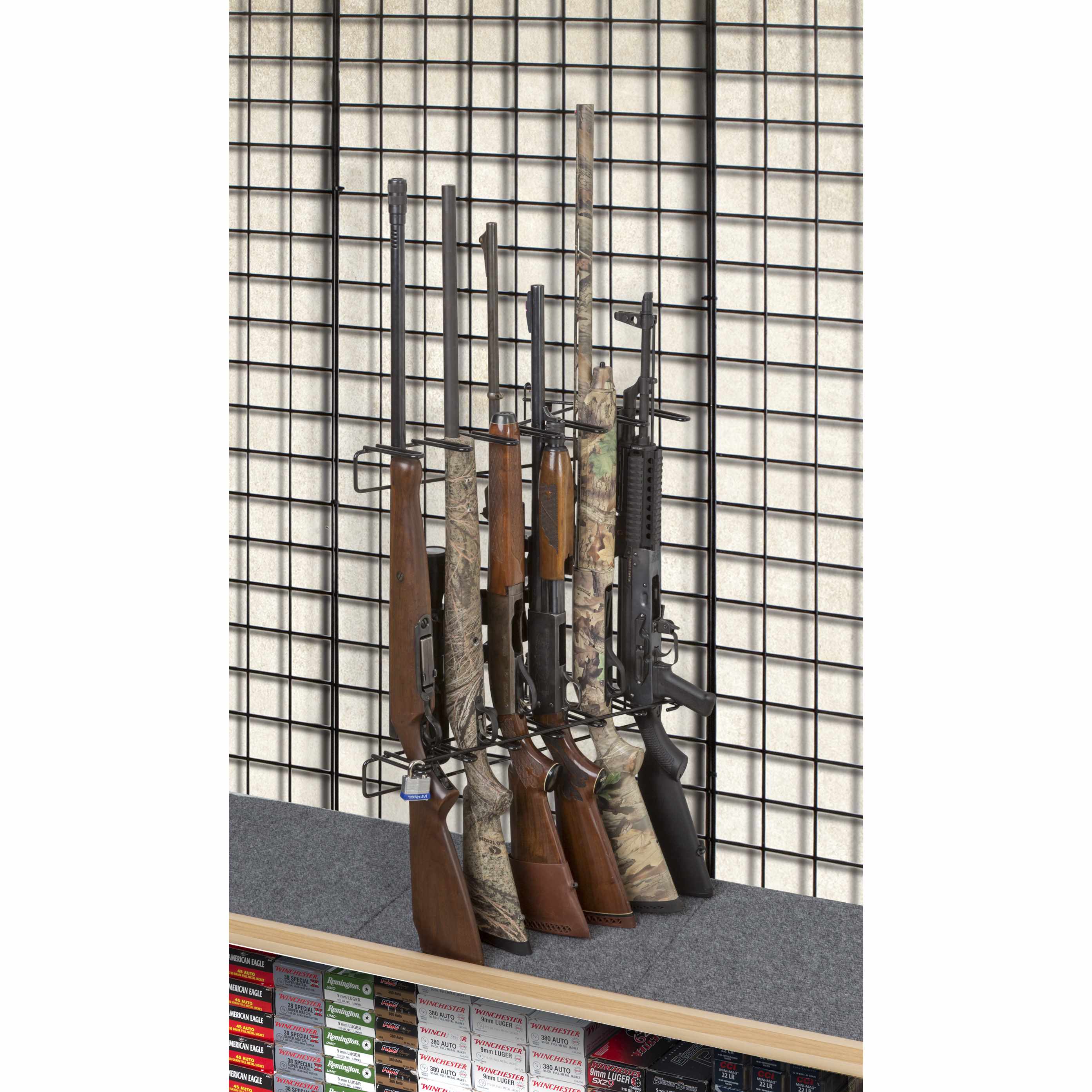Rackem - 1’ 6 Rifle Locking Leans Right/Left Display Wall