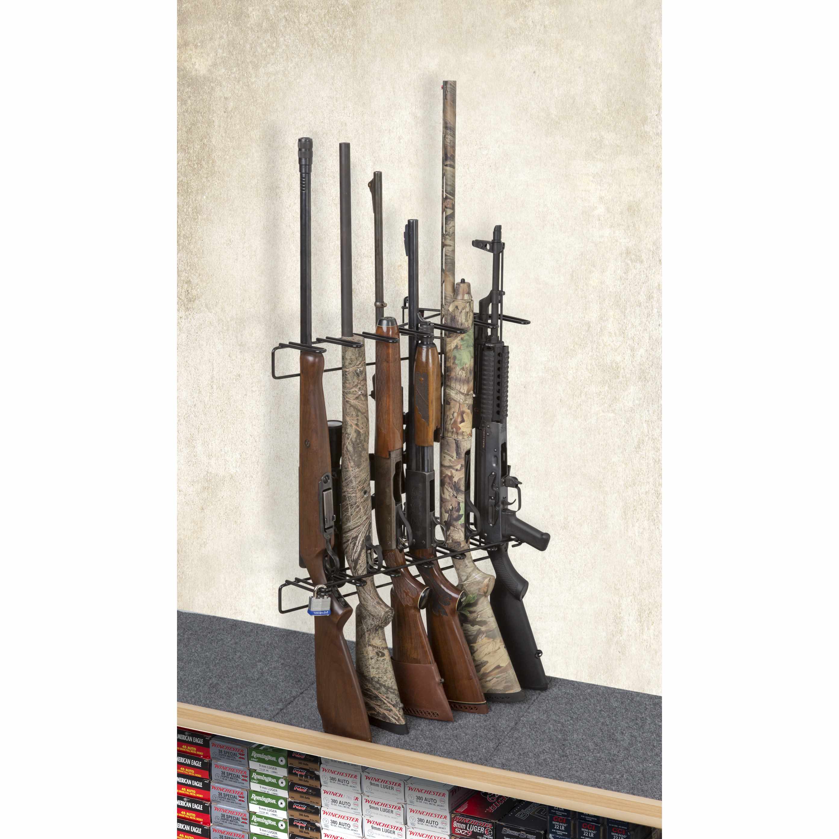 Rackem - 1’ 6 Rifle Locking Leans Right/Left Display Wall