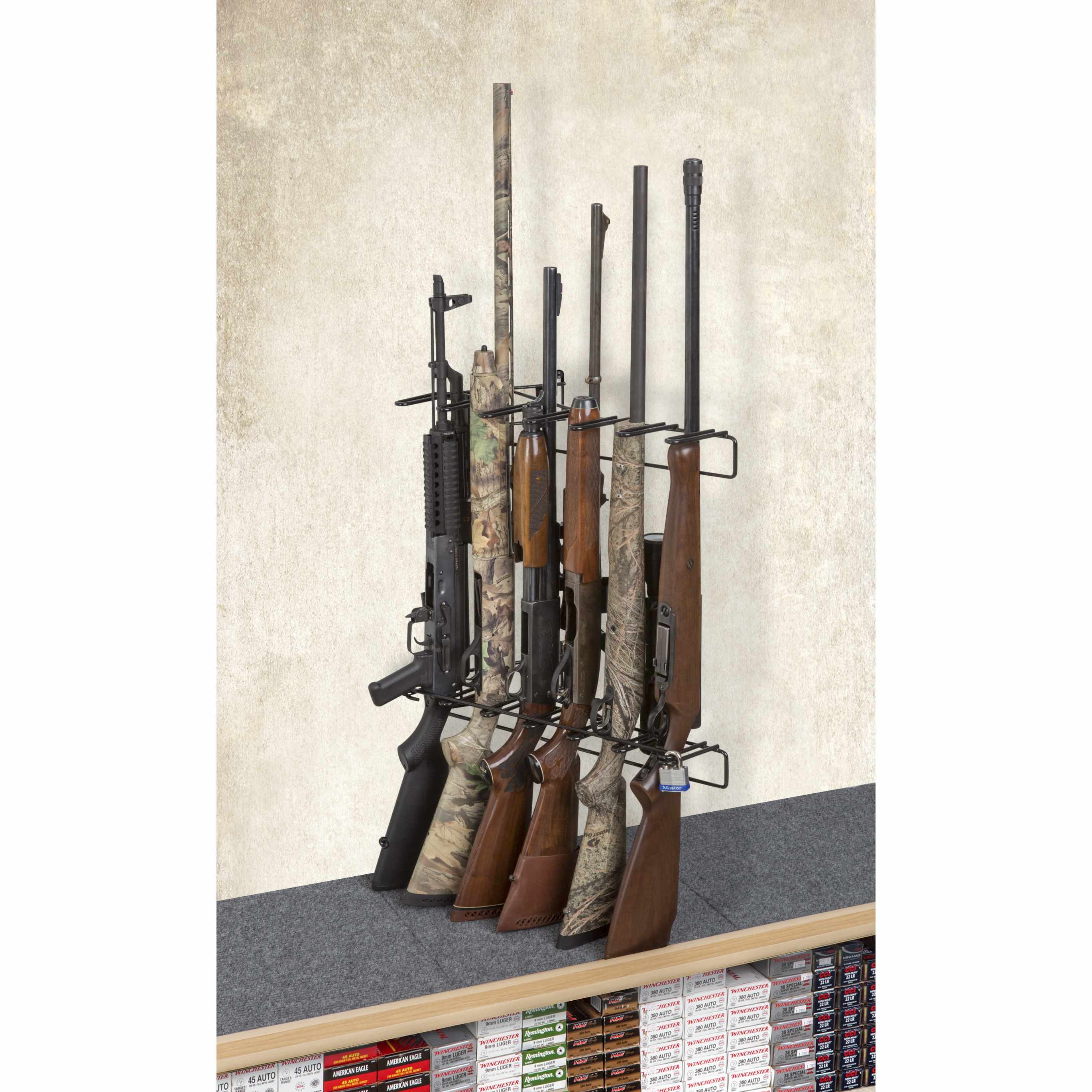 Rackem - 1’ 6 Rifle Locking Leans Right/Left Display Wall