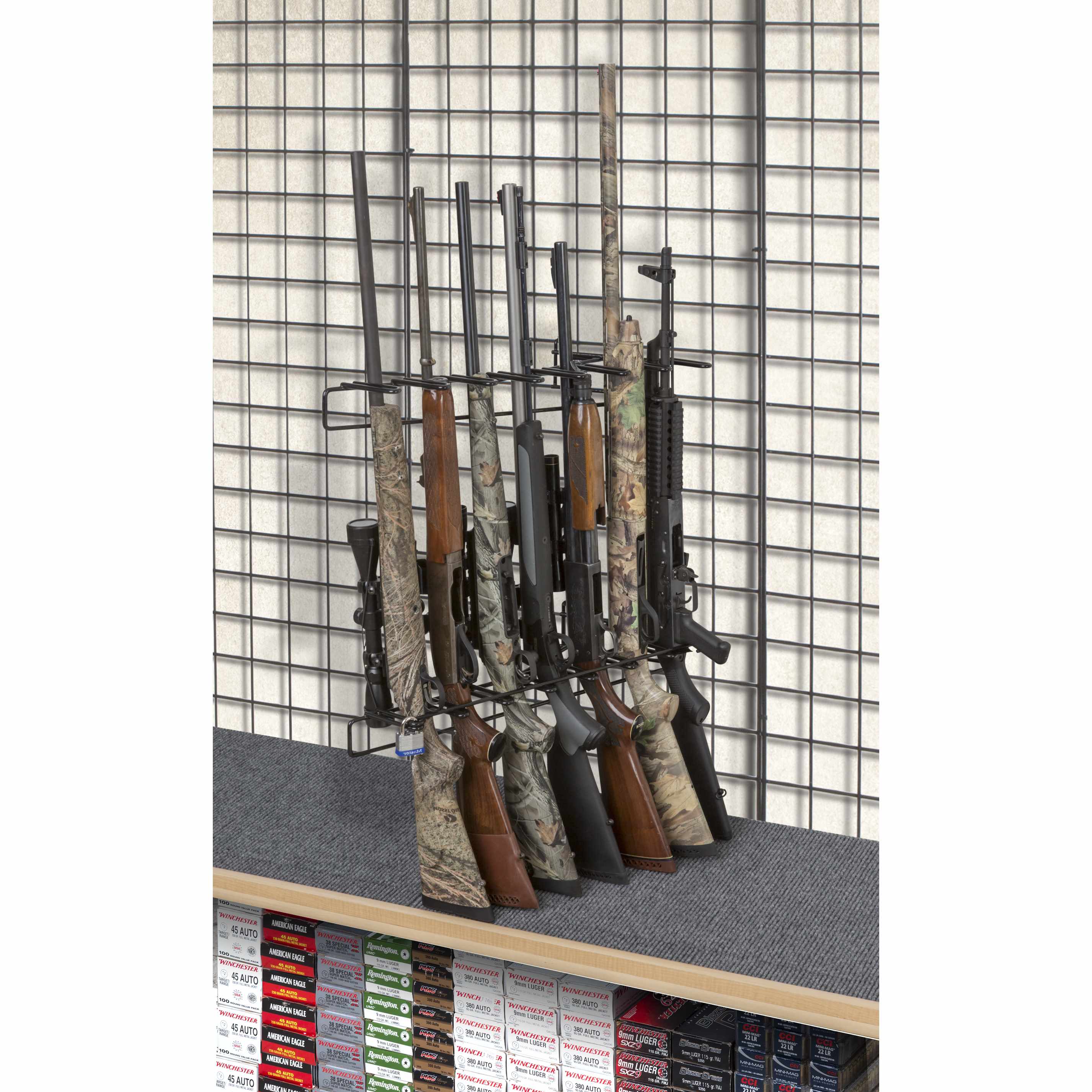 Rackem - 1’ 7 Rifle Locking Leans Right/Left Display Wall