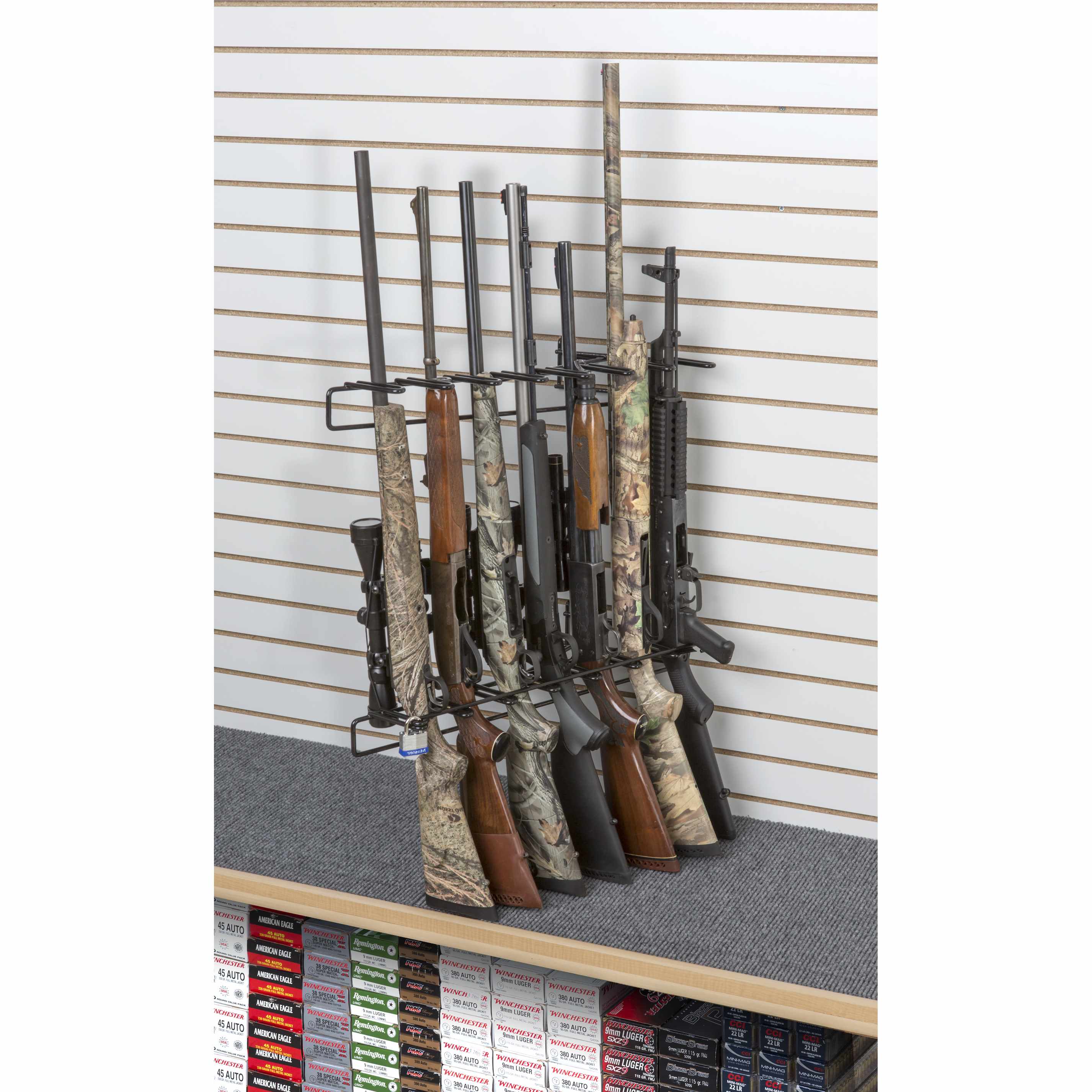 Rackem - 1’ 7 Rifle Locking Leans Right/Left Display Wall