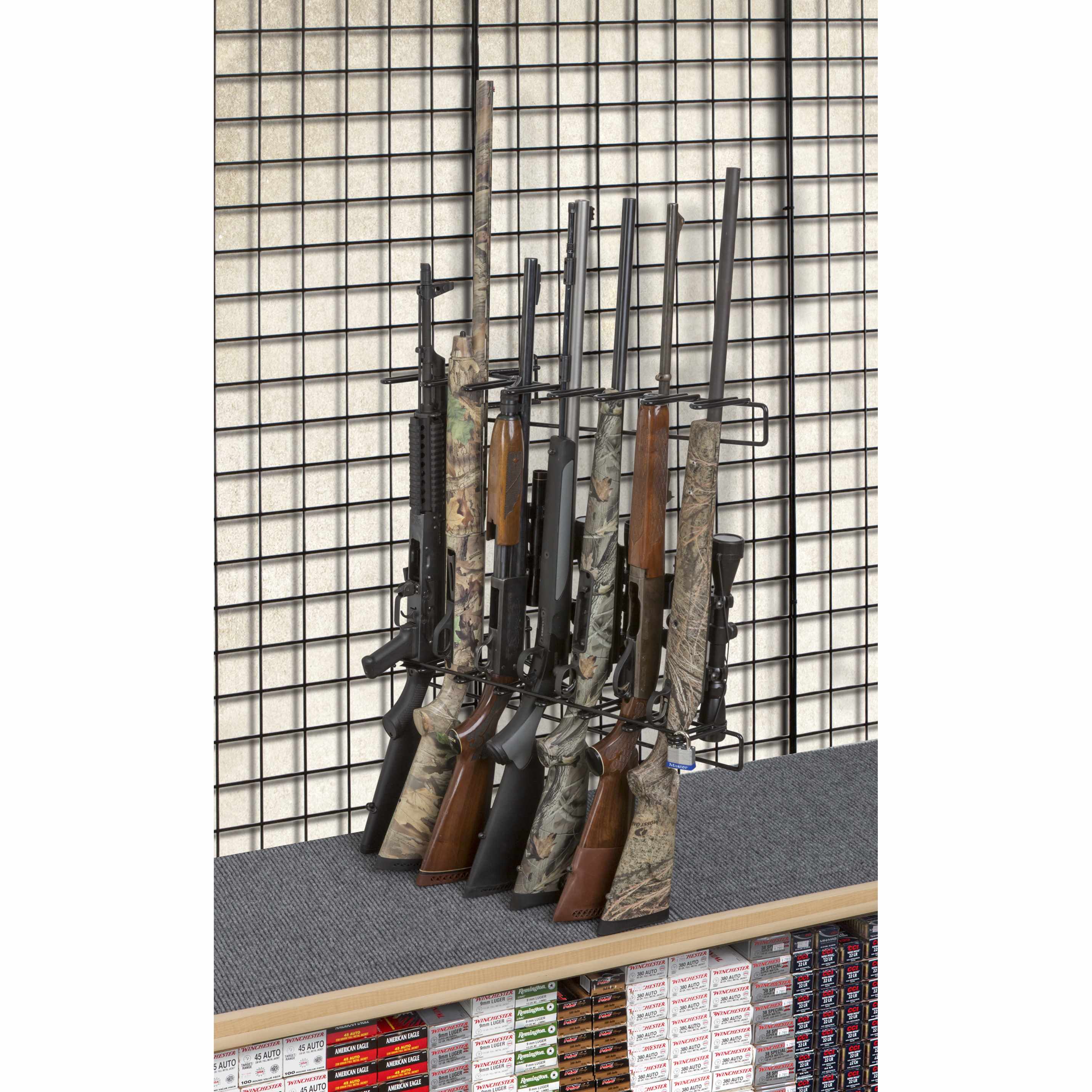 Rackem - 1’ 7 Rifle Locking Leans Right/Left Display Wall