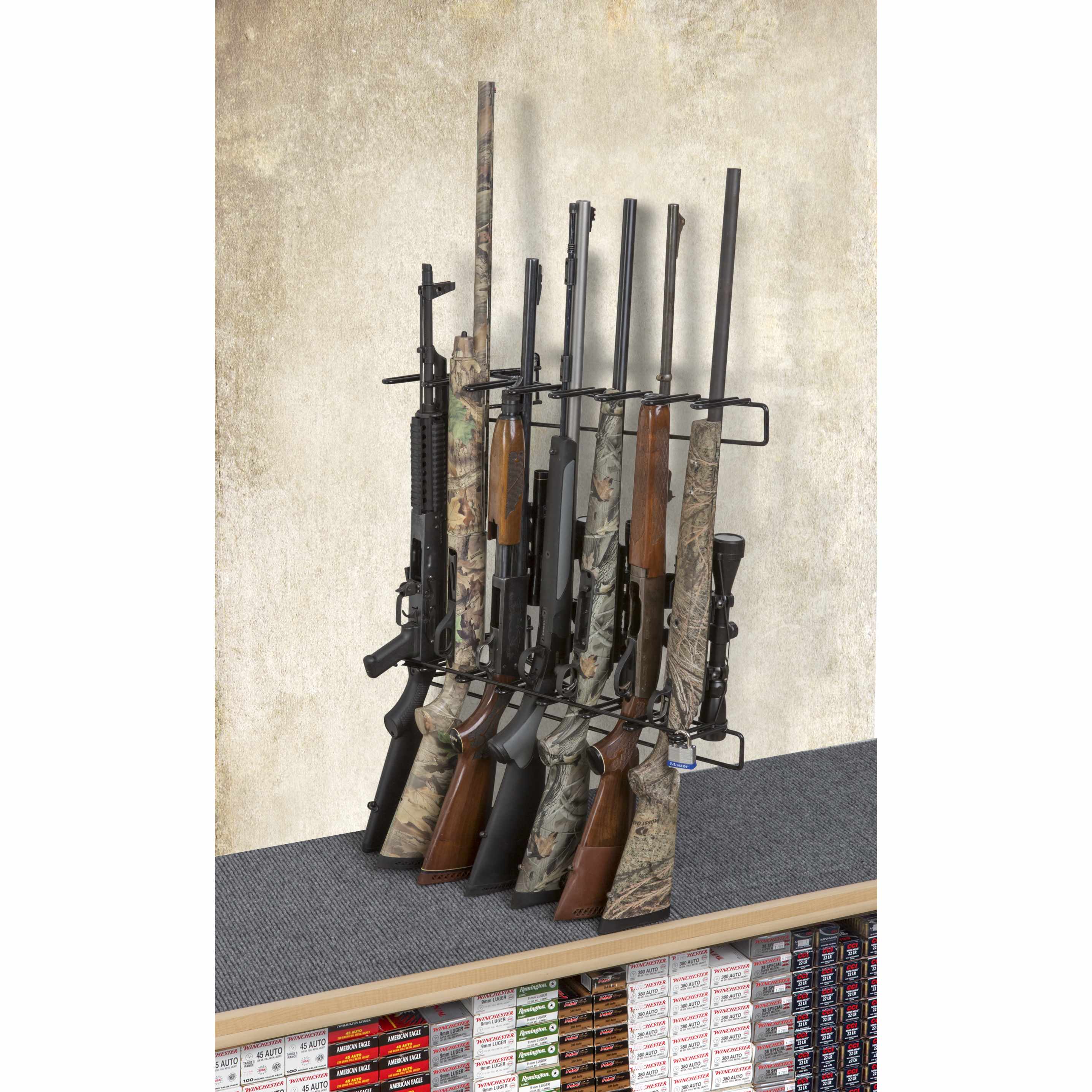 Rackem - 1’ 7 Rifle Locking Leans Right/Left Display Wall