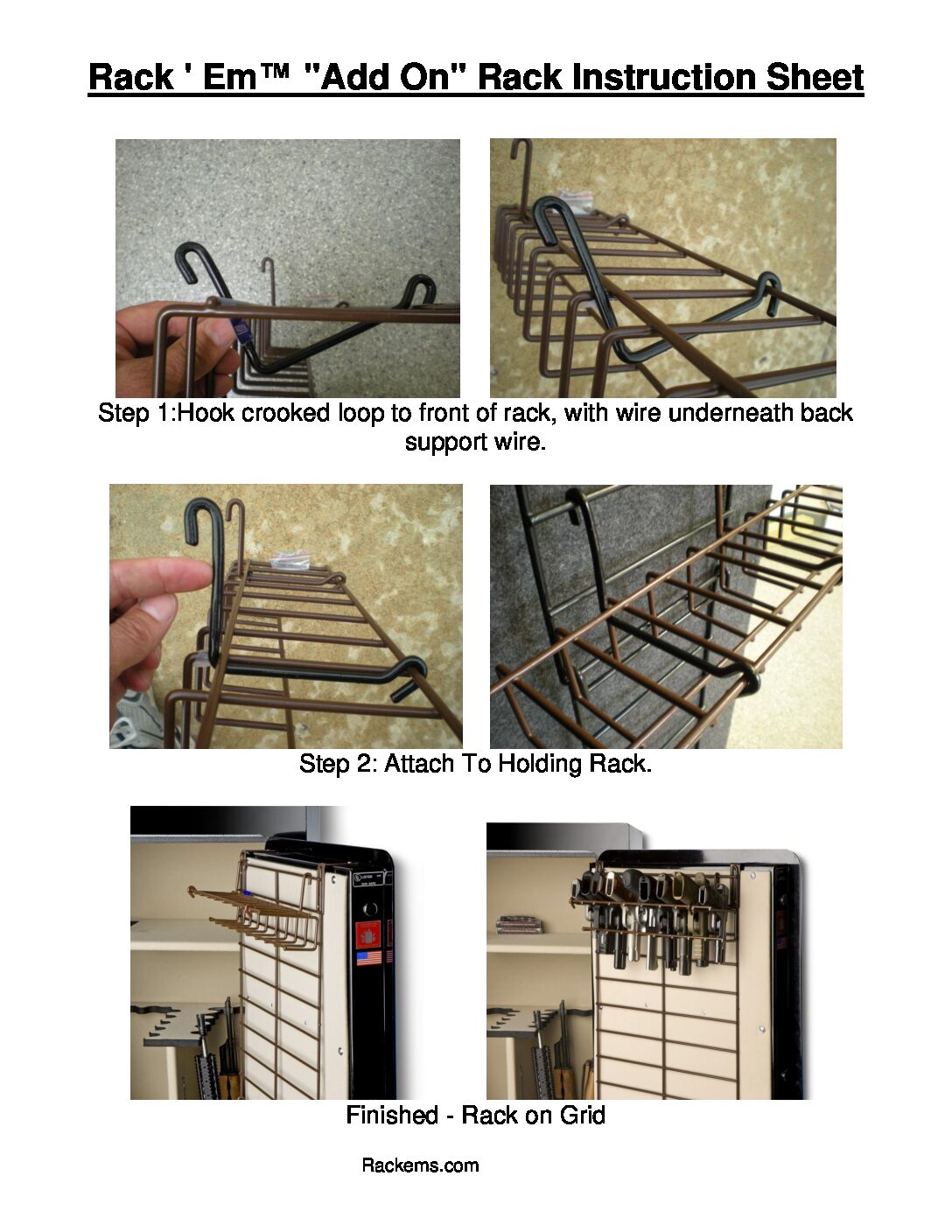 Add-on 12 Pistol Holster Rack (SKU: 6045)