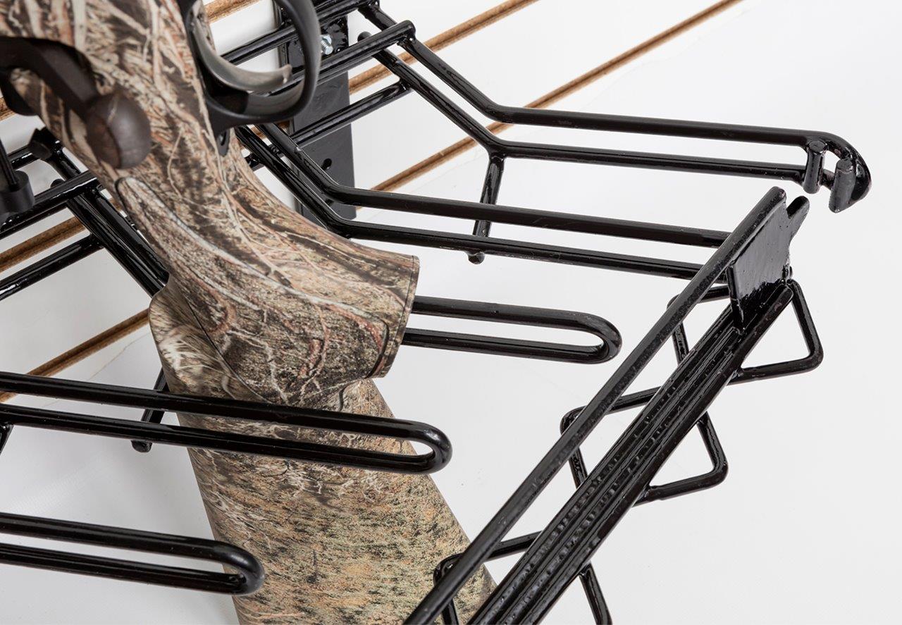 2' 8-Rifle Slat Wall/Peg Board Locking Shelf Display (SKU 6860)