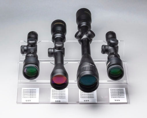 Rackem - 4 Scope Clear Acrylic Display 11.5’’ W