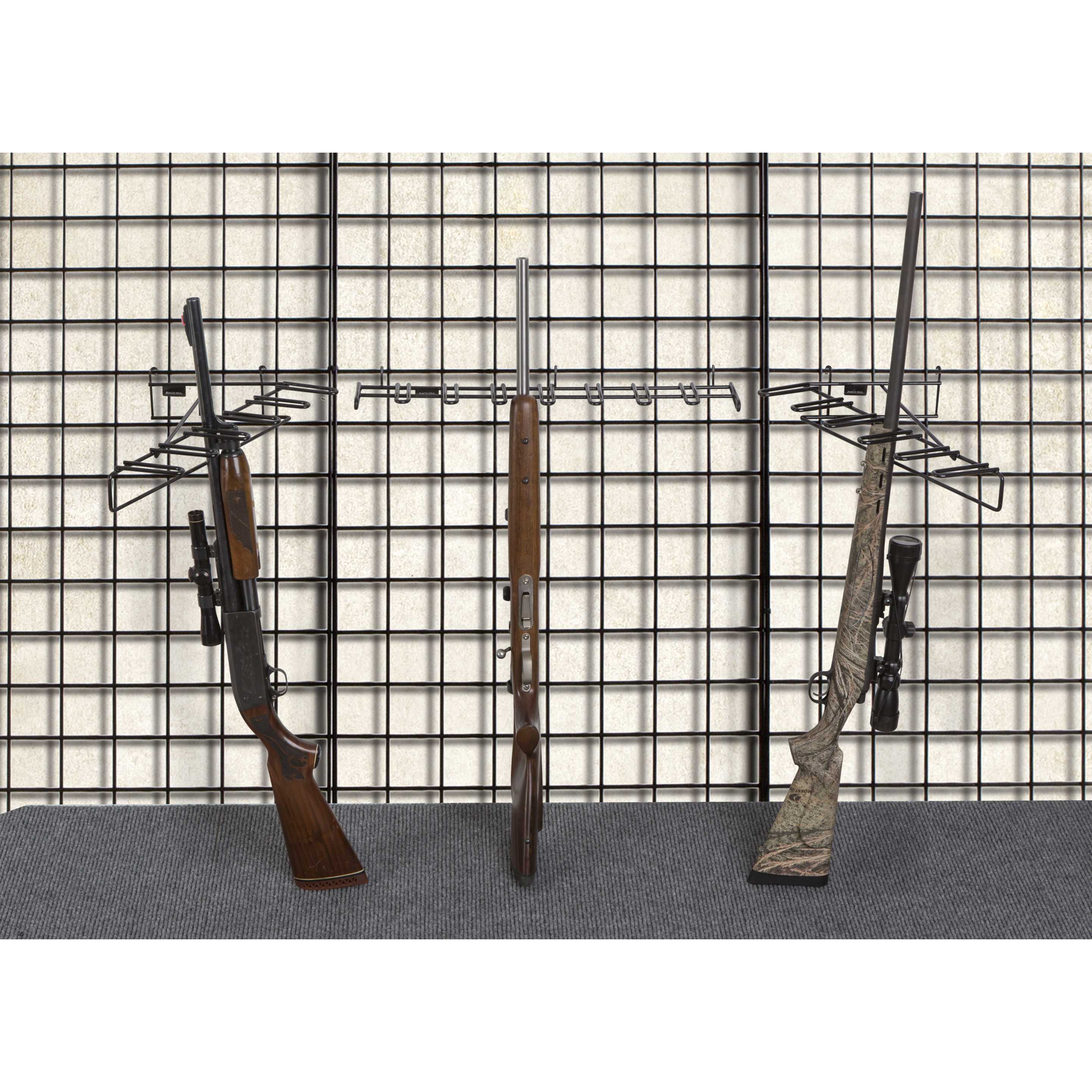 Rackem - 4’2” 18 Rifle “U-Shape” Display Wall - Grid Wall