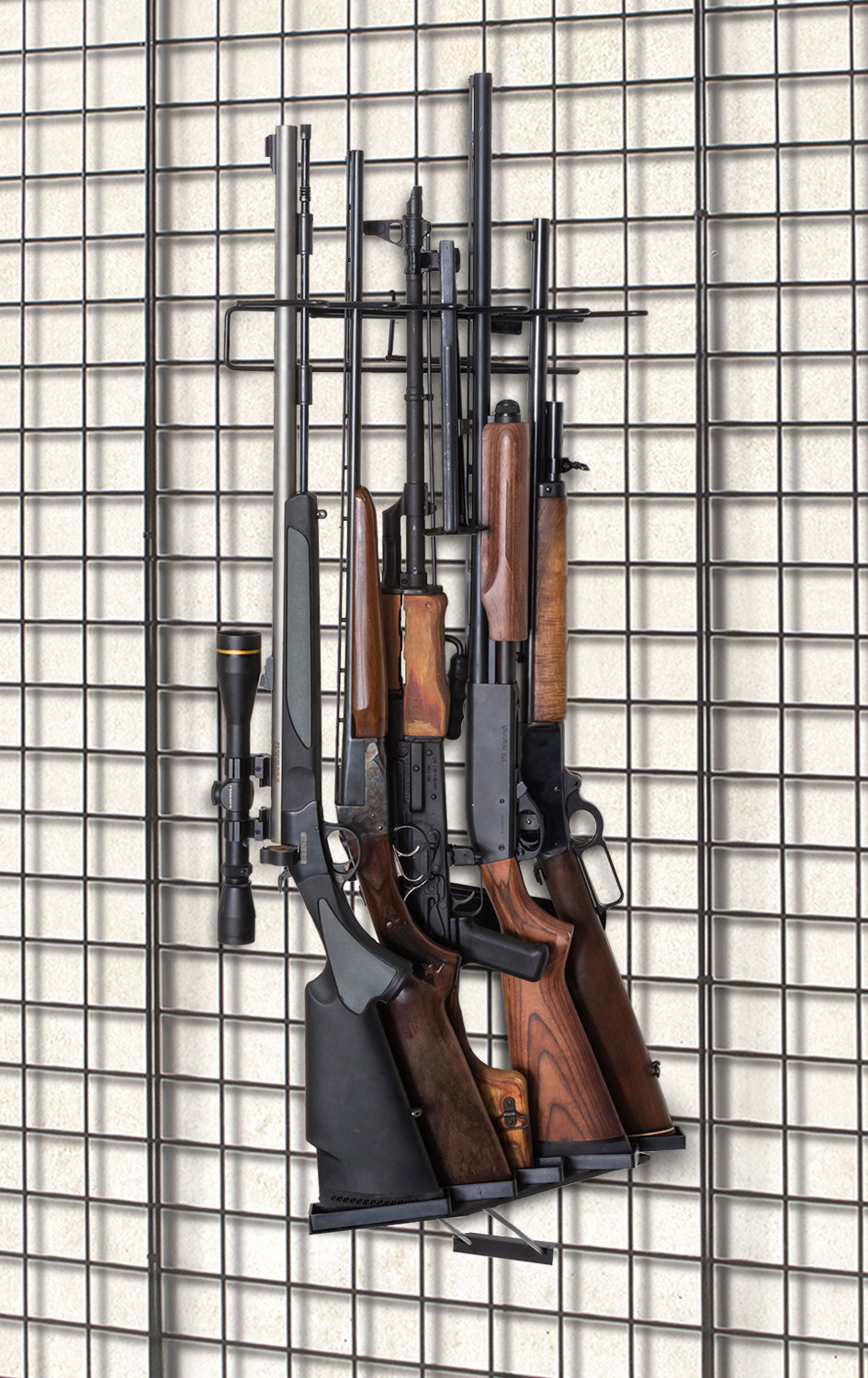 Rackem - 5-Rifle Leans Right/Left Display,Max Capacity 5
