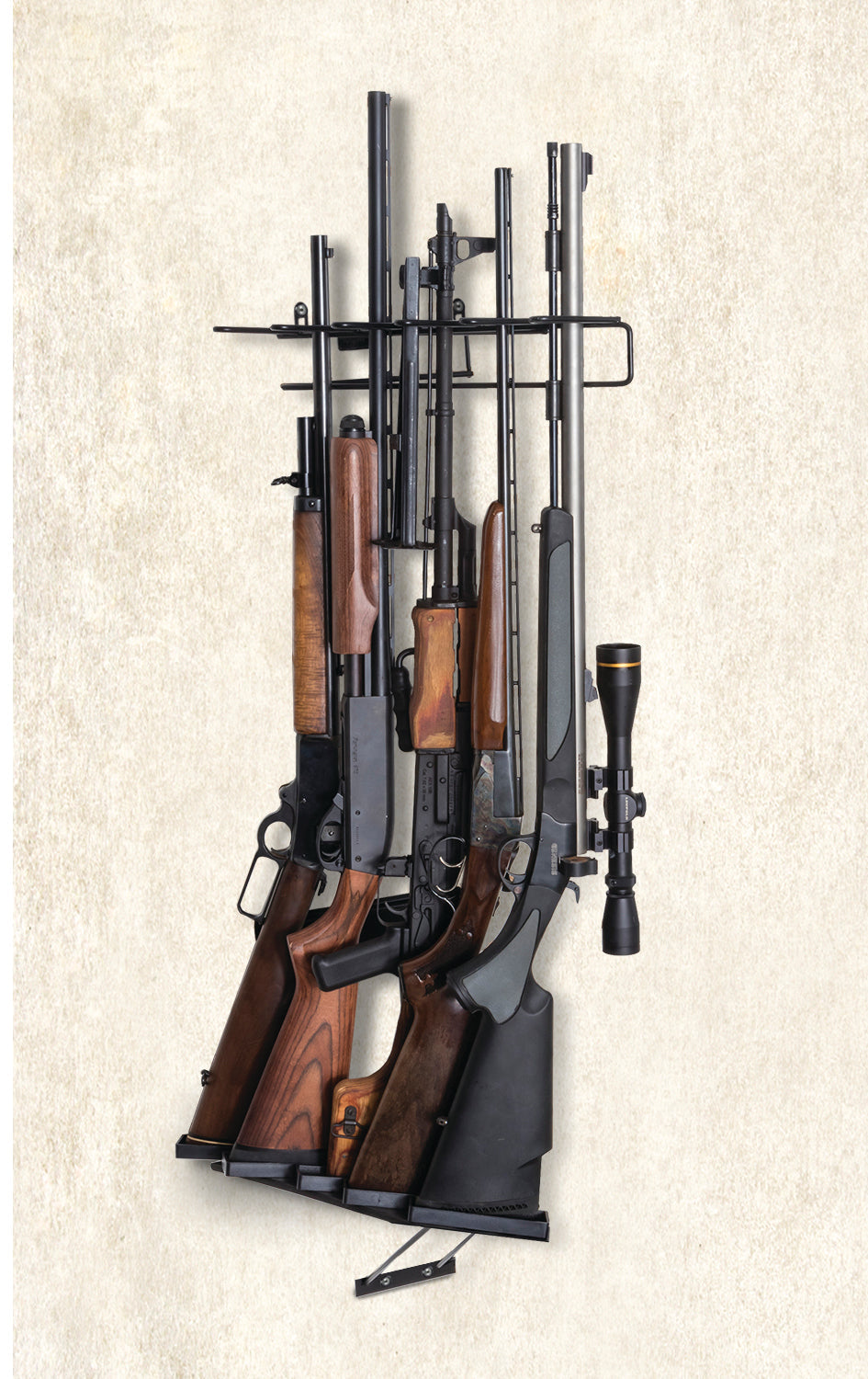 Rackem - 5-Rifle Leans Right/Left Display,Max Capacity 5