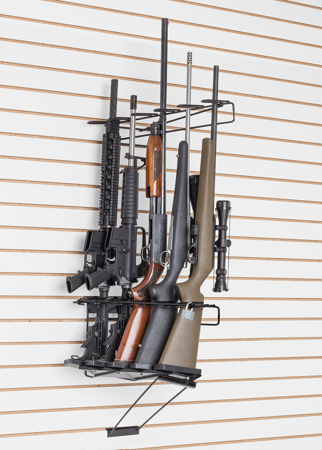 Rackem - 5-Rifle Leans Right/Left Locking Display Max