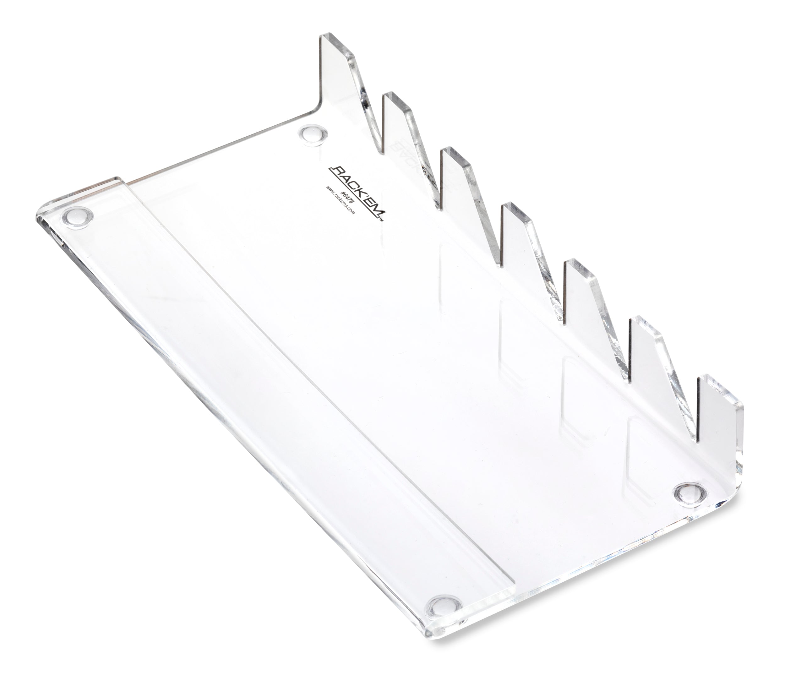 6-Knife Acrylic Display with price tag holder. (SKU: 6476)