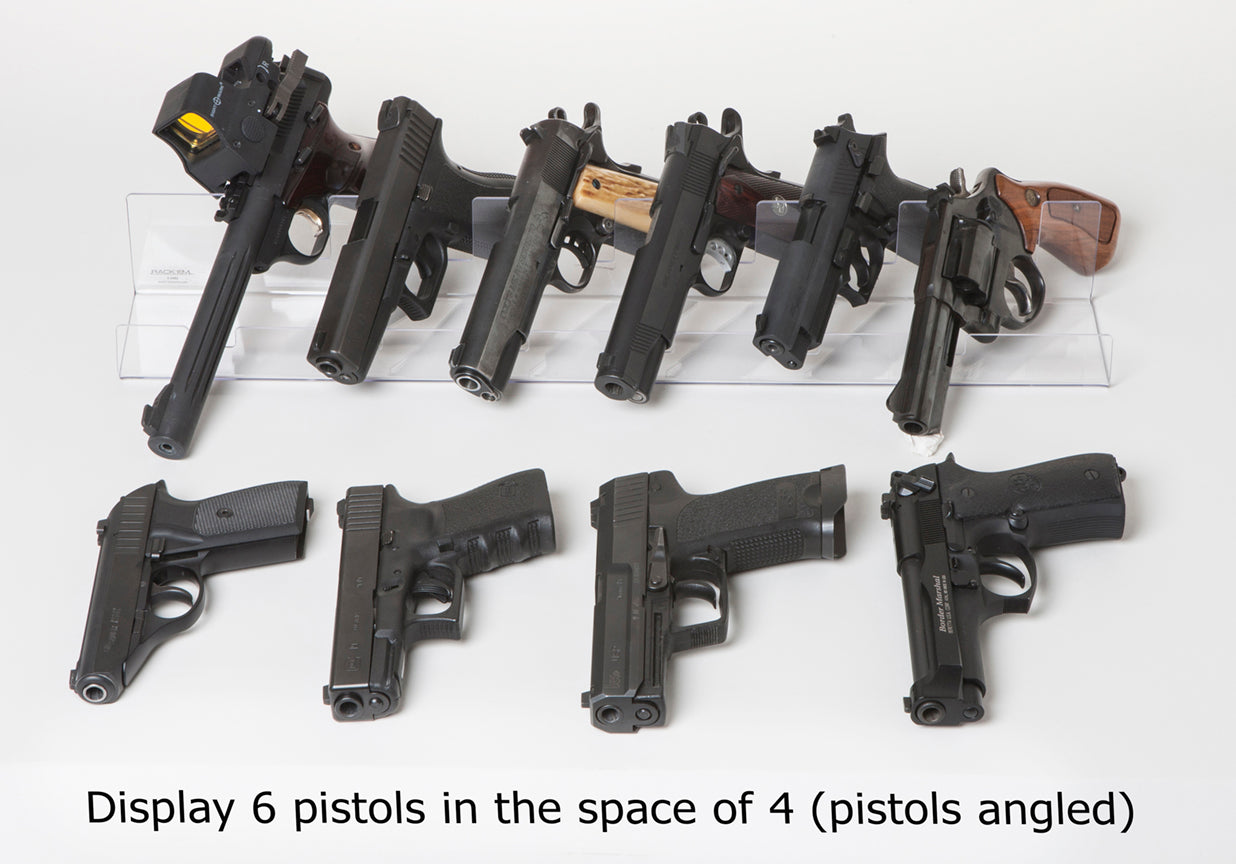 6 Pistol Clear Display (SKU: 6751)